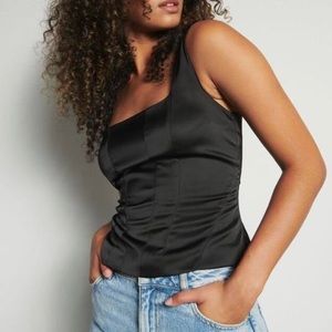 DYNAMITE Size L Corset Penny Satin Tank 🖤